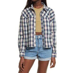 NWT BDG Urban Outfitters Addison Check Button Up Shirt size S